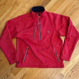 Zero Restriction Red Quarter-Zip Women's Medium pullover